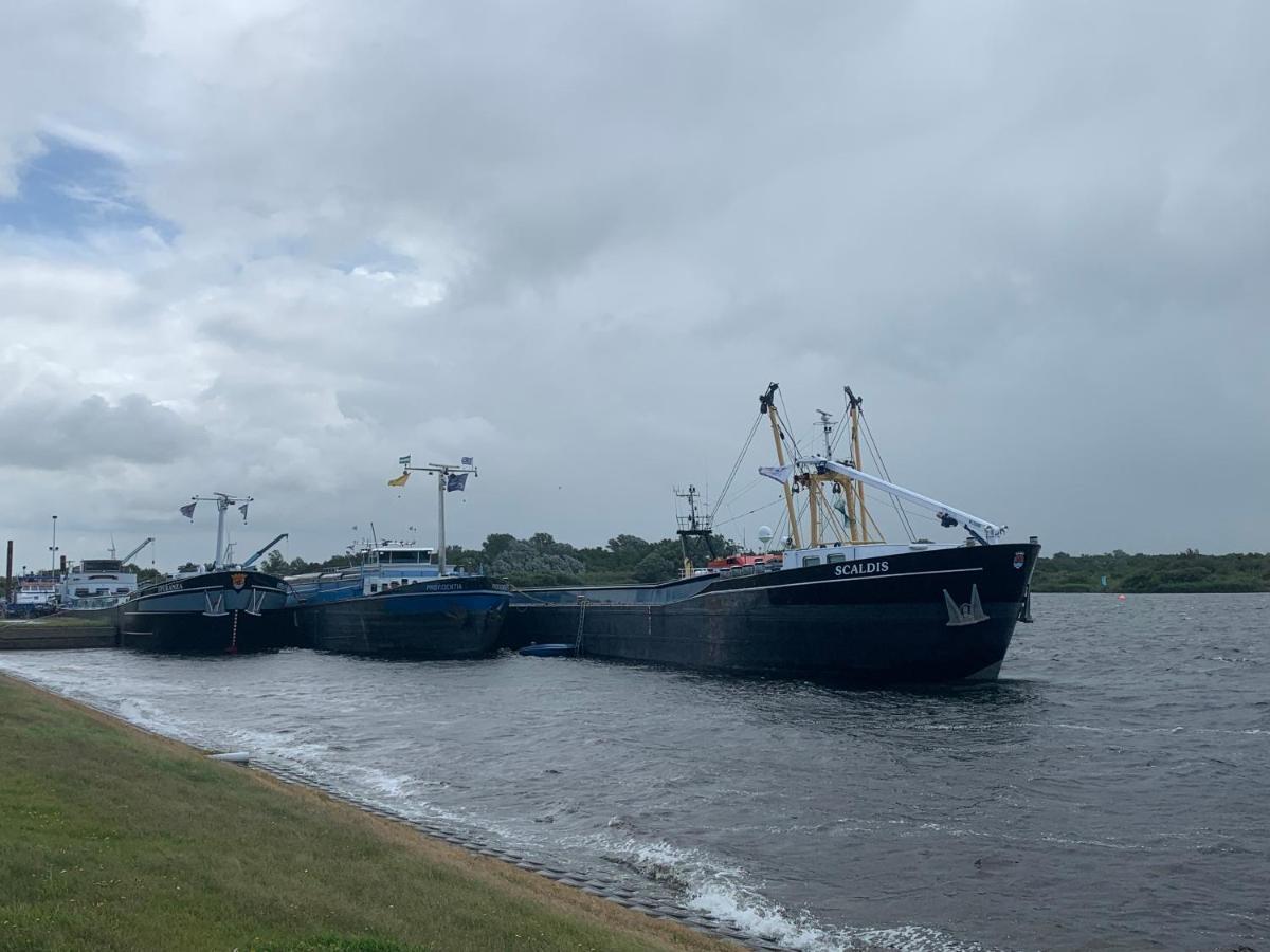 Dijkhofje, dichtbij strand, zee en meer. Vrouwenpolder Buitenkant foto